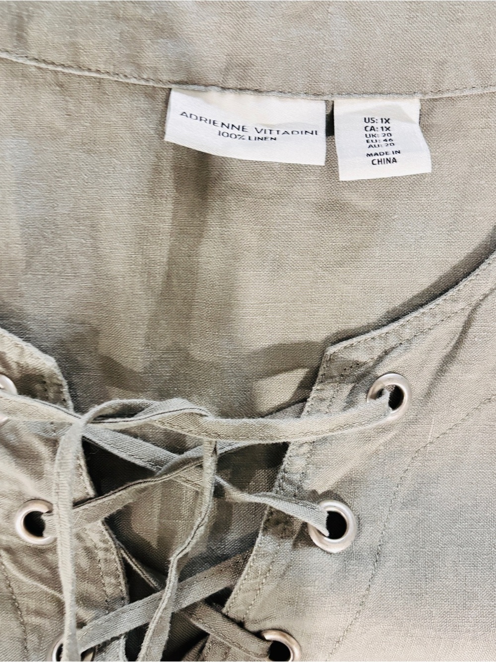 Adrienne Vittadini Dress Linen - Picture 7 of 9